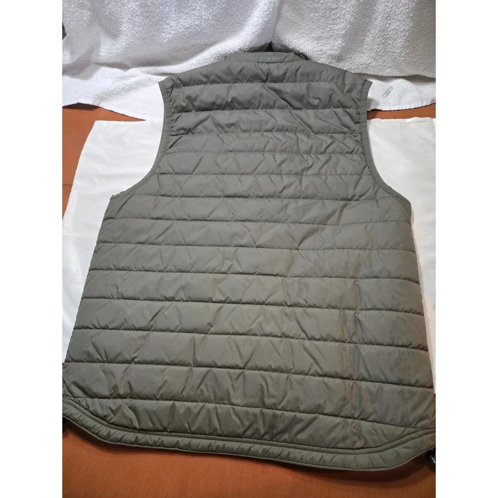 Carhartt Gilliam Vest Mens Medium Olive Green Quilted Puffer Jacket 102286 316 - Picture 5 of 8